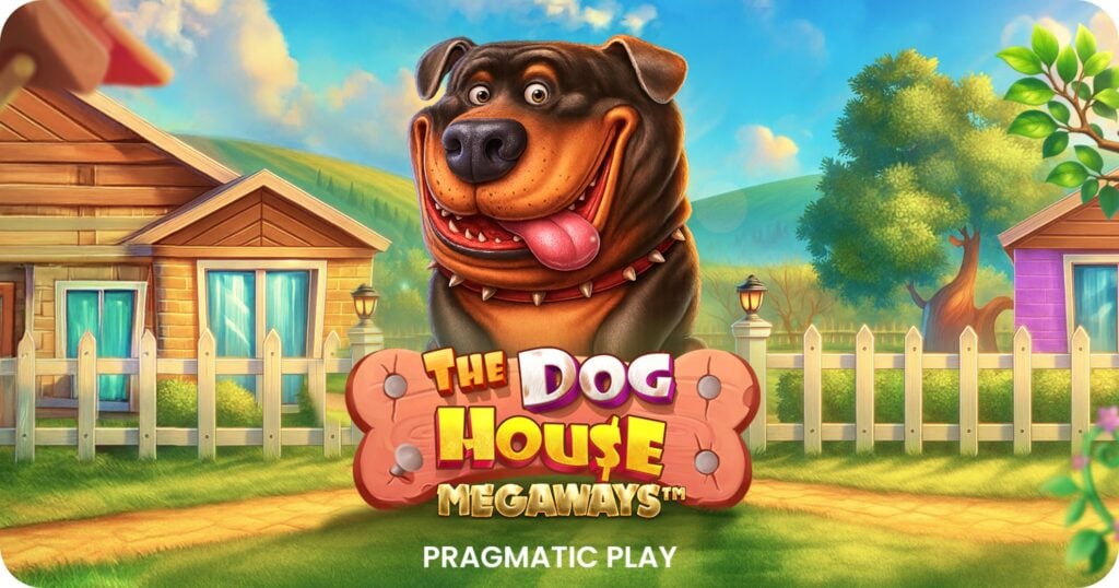 imagen con perro principal de la slot The Dog House Megaways