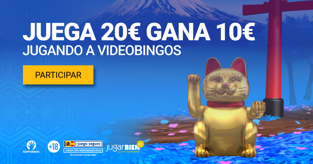 Juega 20€ y gana 10€ con los Videobingos de YoCasino