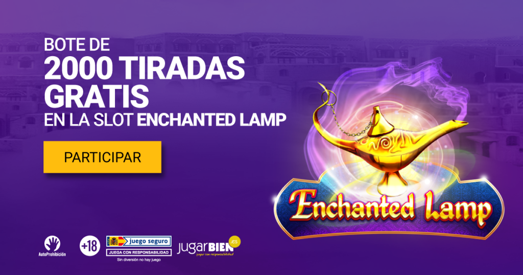 2.000 tiradas gratis enchanted lamp slot