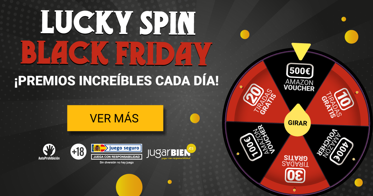 ¡Gira la Lucky Spin Black Friday y hazte con tu premio!