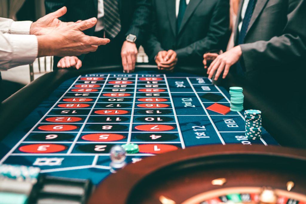 Imagen del tapete de una ruleta de casino.