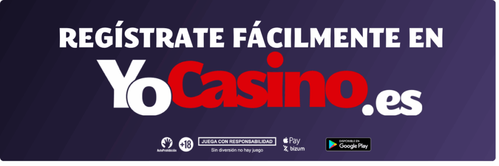 Regístrate fácilmente en YoCasino