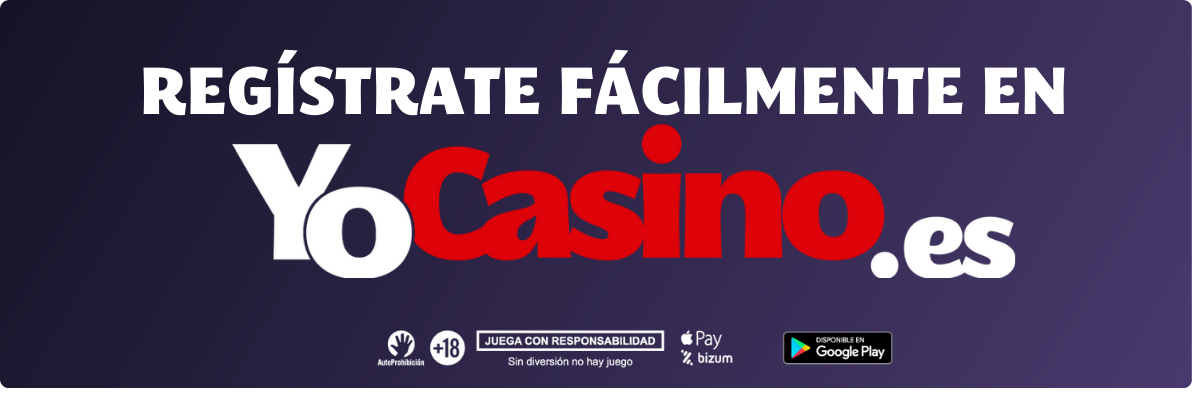 registrate facilmente en YoCasino