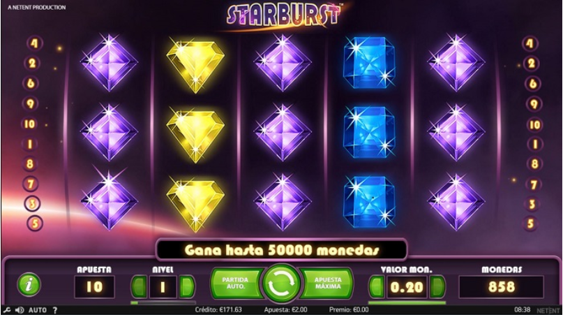 Captura de pantalla del juego Starbust.