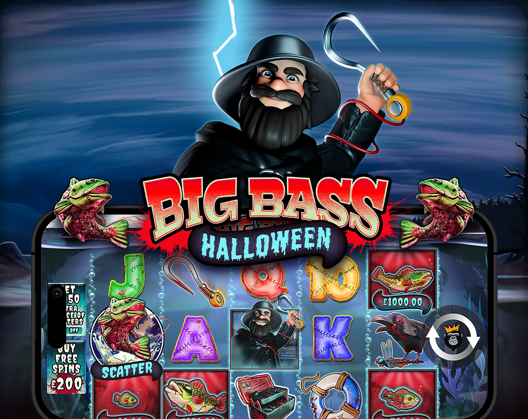 Rodillos con ganancias terroríficas: Big Bass Halloween