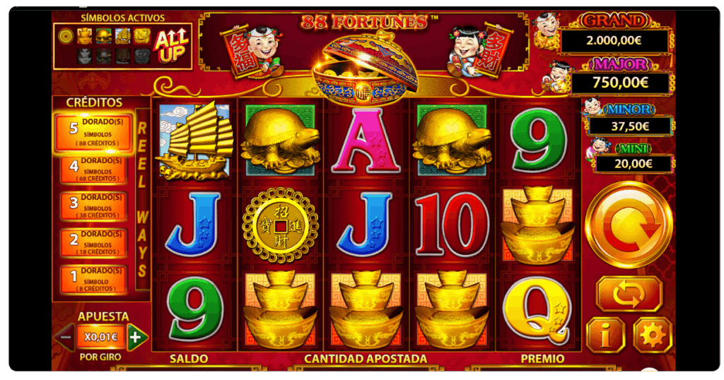 88 Fortunes en YoCasino.es
