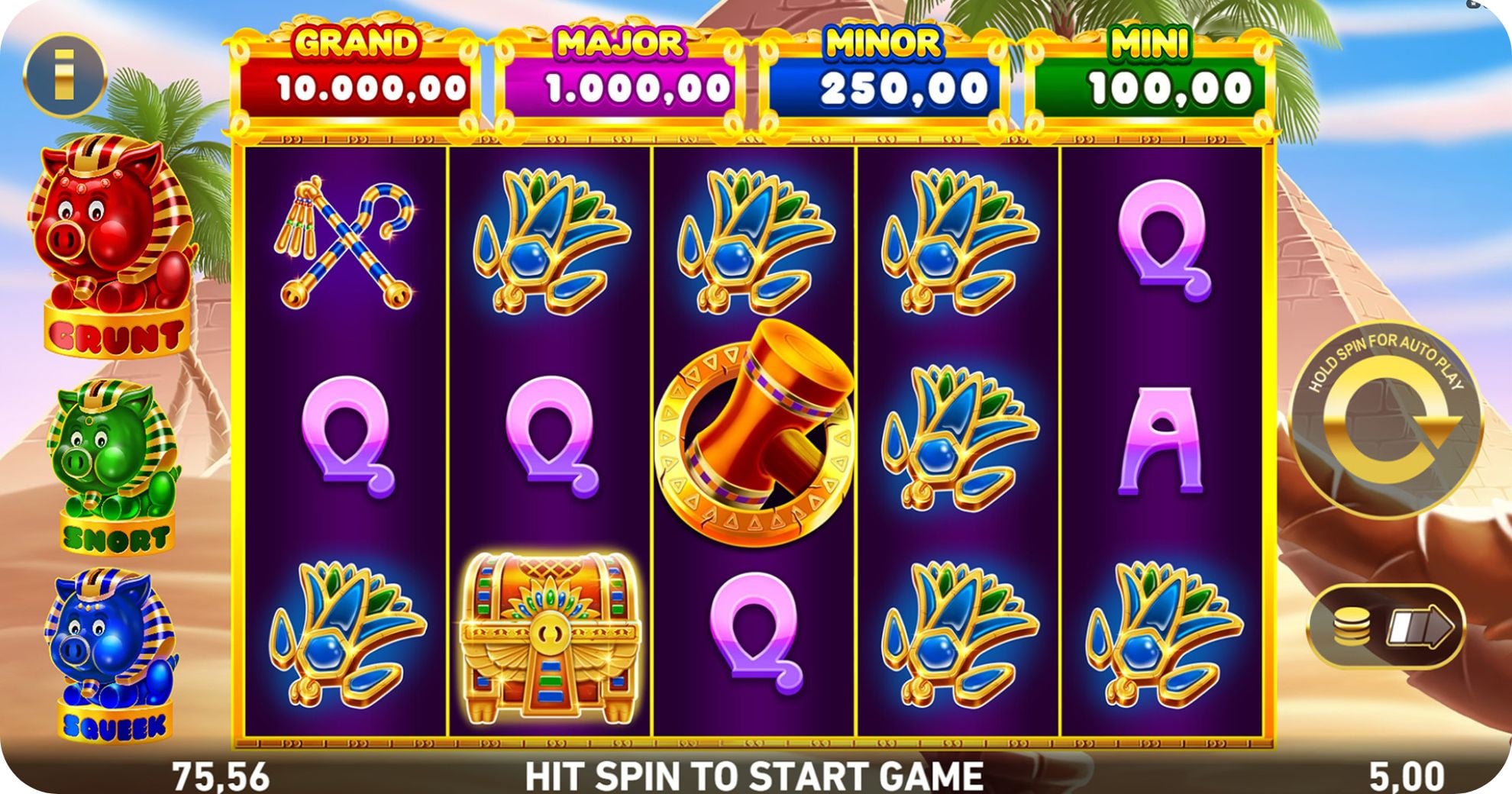 Oink Oink Oink Pharaohs: reseña y análisis de la slot de Playtech