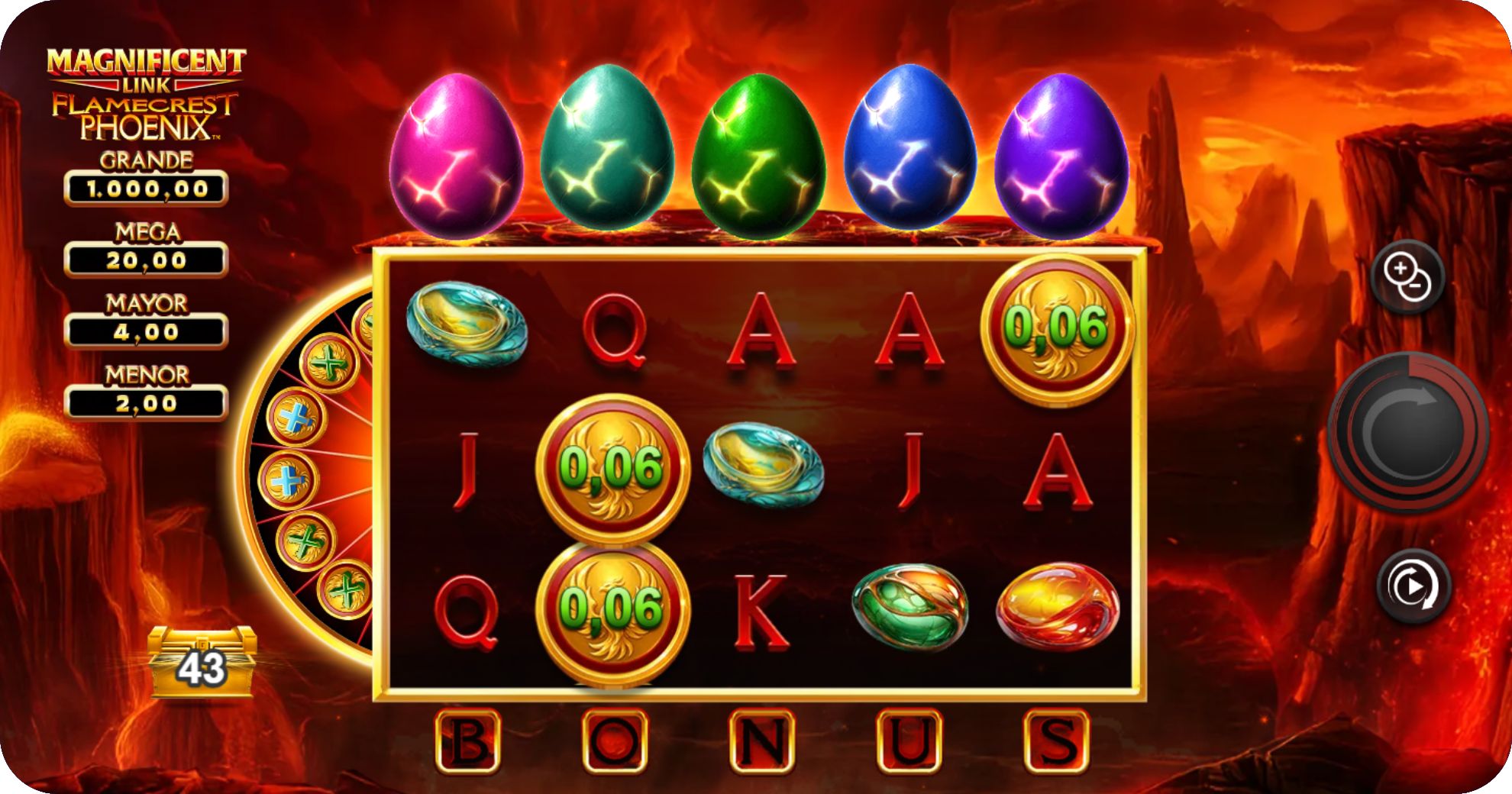 Reseña de la slot Magnificent Link Flamecrest Phoenix