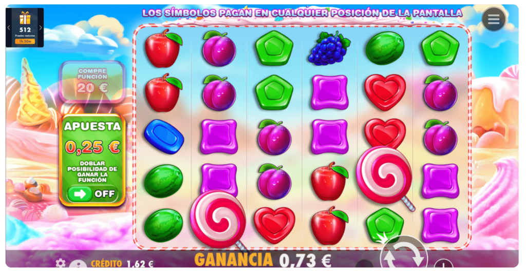 Giros gratis en Sweet Bonanza