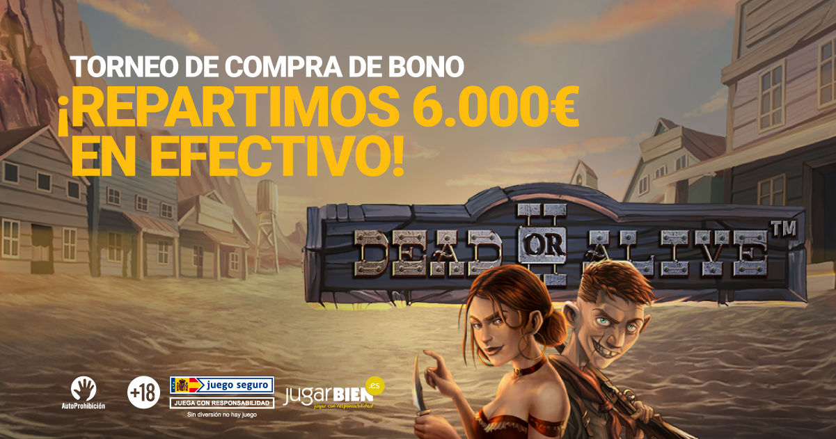 Torneo Compra de Bono: ¡6.000€ en efectivo!