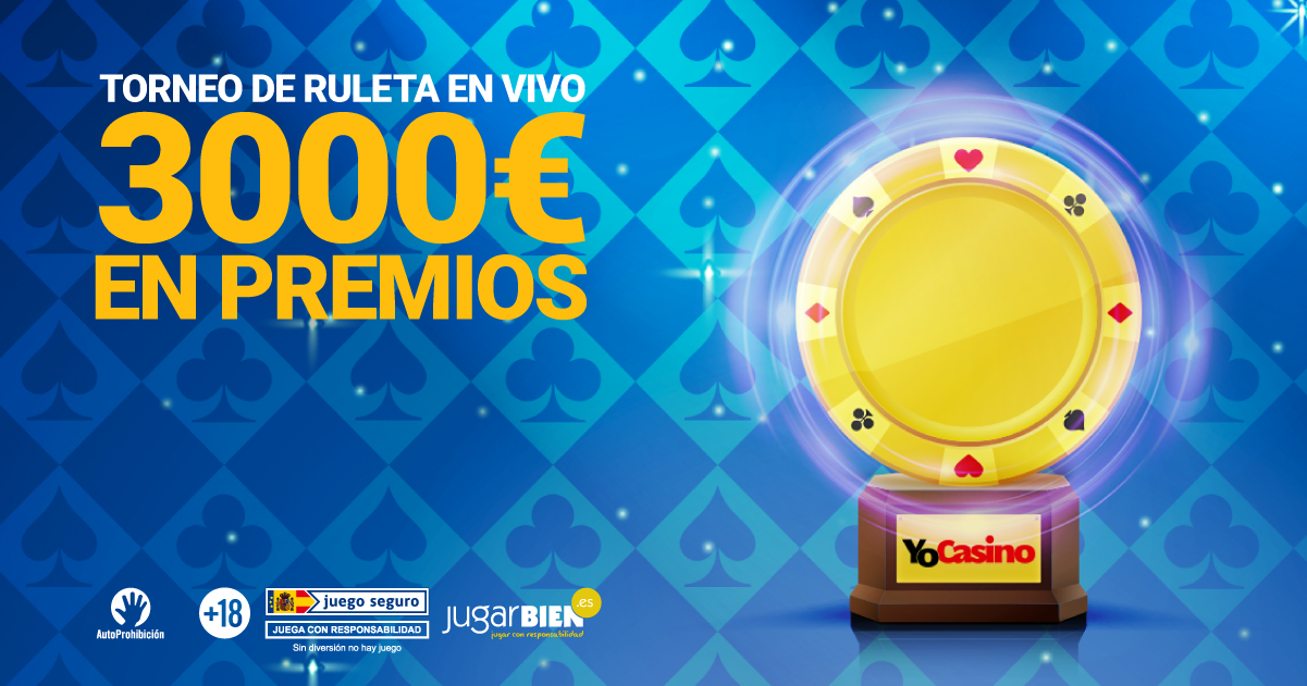 Torneo Ruleta en vivo: 3.000€ en efectivo