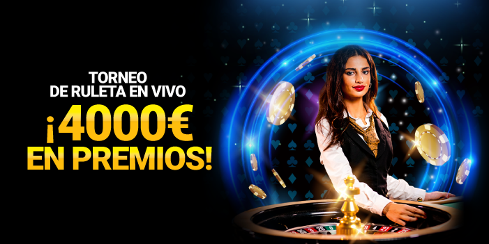 ¡4.000€ en premios en el torneo de ruletas en vivo!
