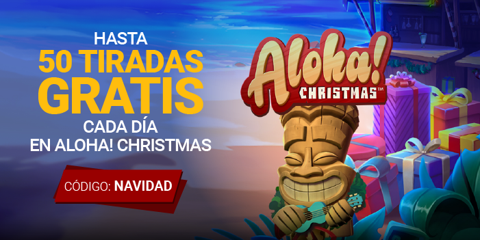 Lluvia de Free Spins con Aloha! Christmas
