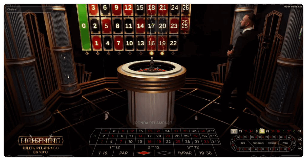 Ruleta relámpago en YoCasino